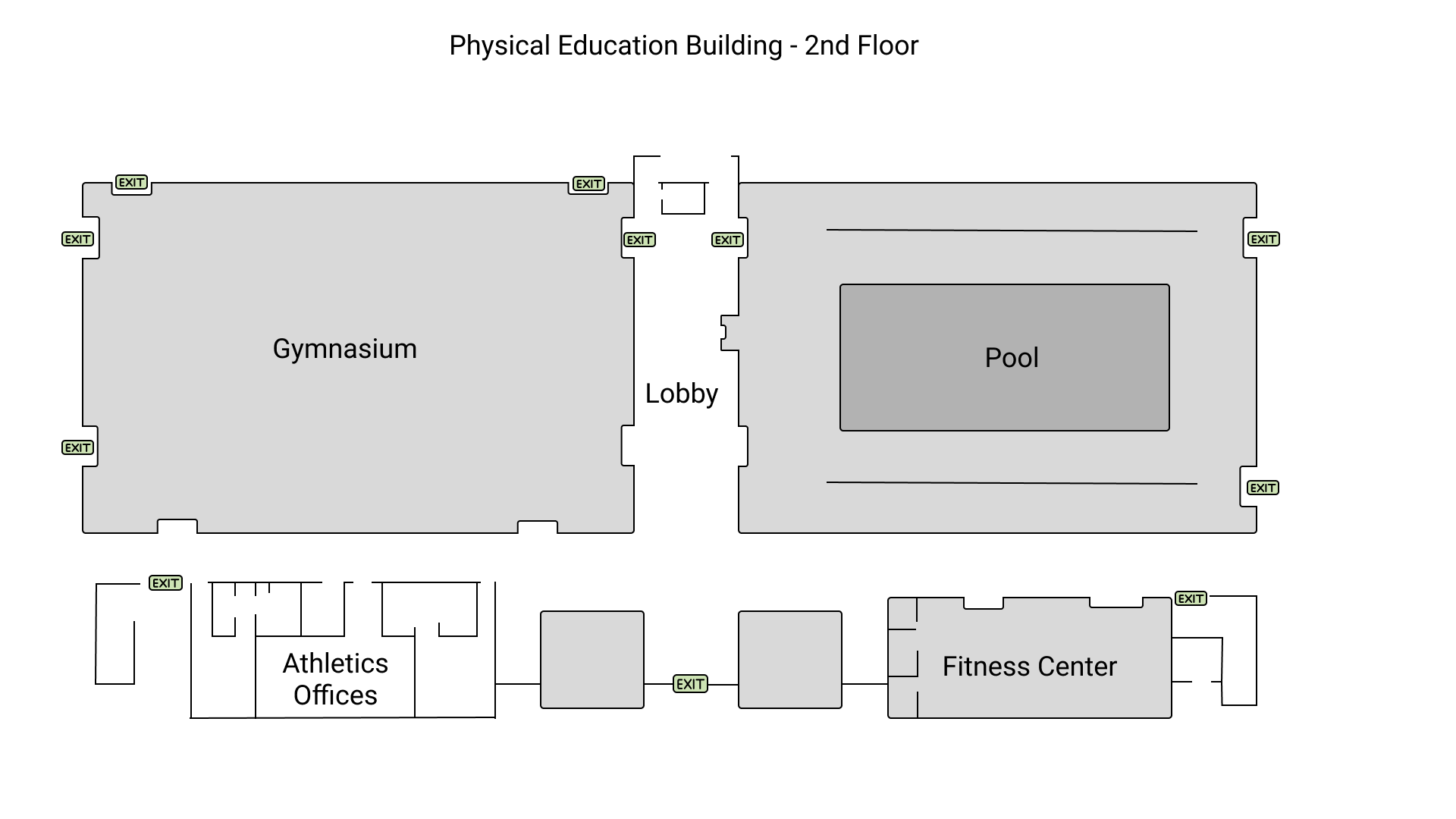 Physical Education Building - Second Floor