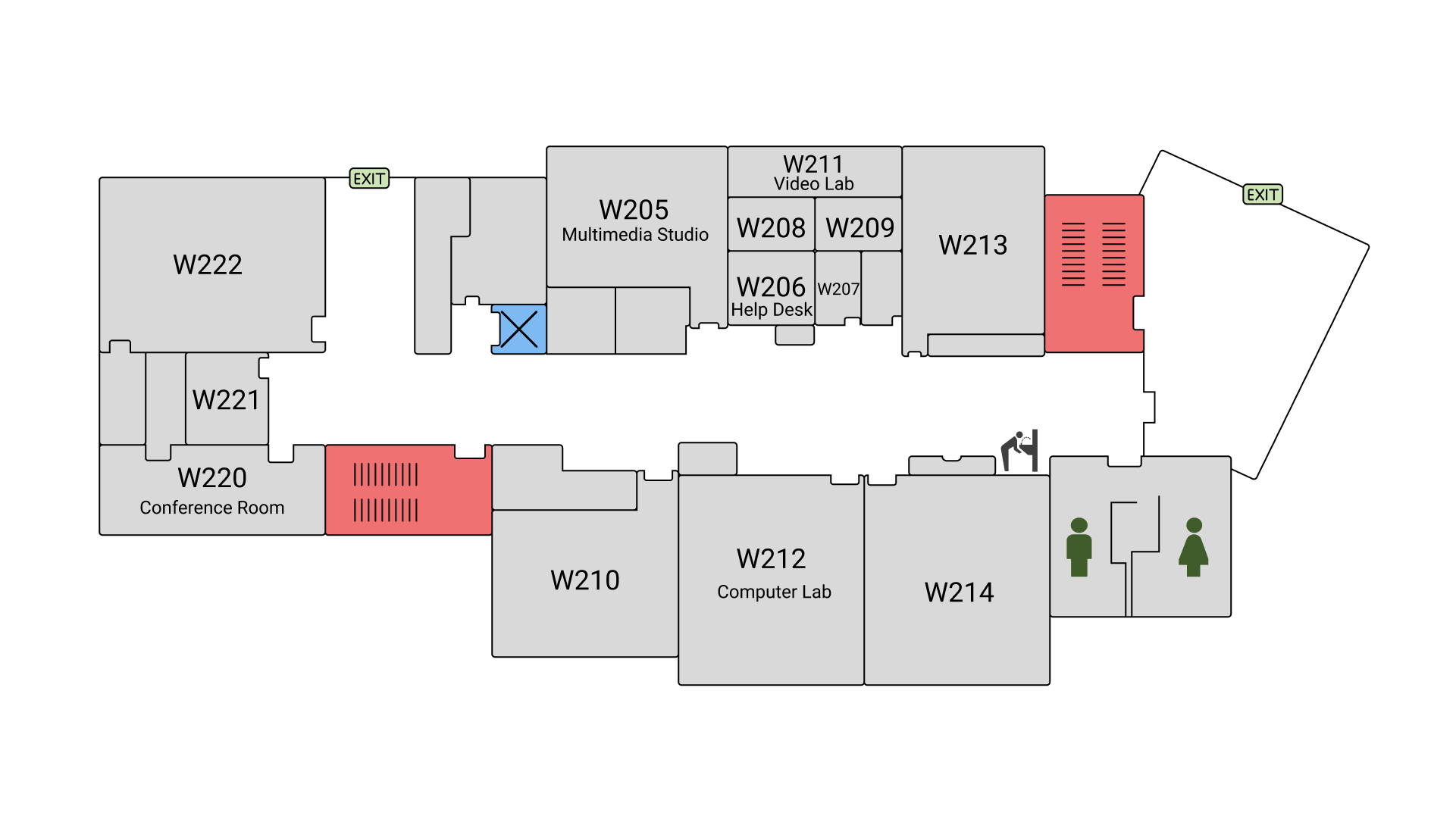 West Building - Second Floor
